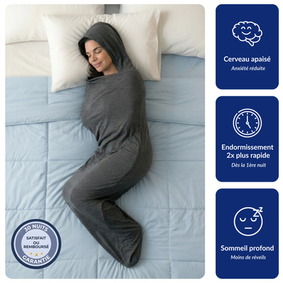 couverture sensorielle insomnie anxiété – Câlin Calinéa compression douce s'endormir en moins de 15 minutes